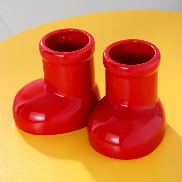 Ceramic Boots Vase