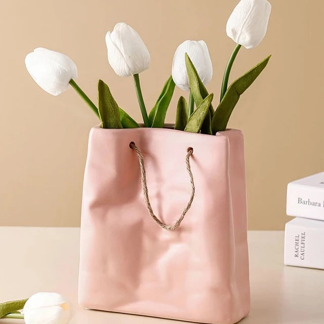 Ceramic Handbag Vase